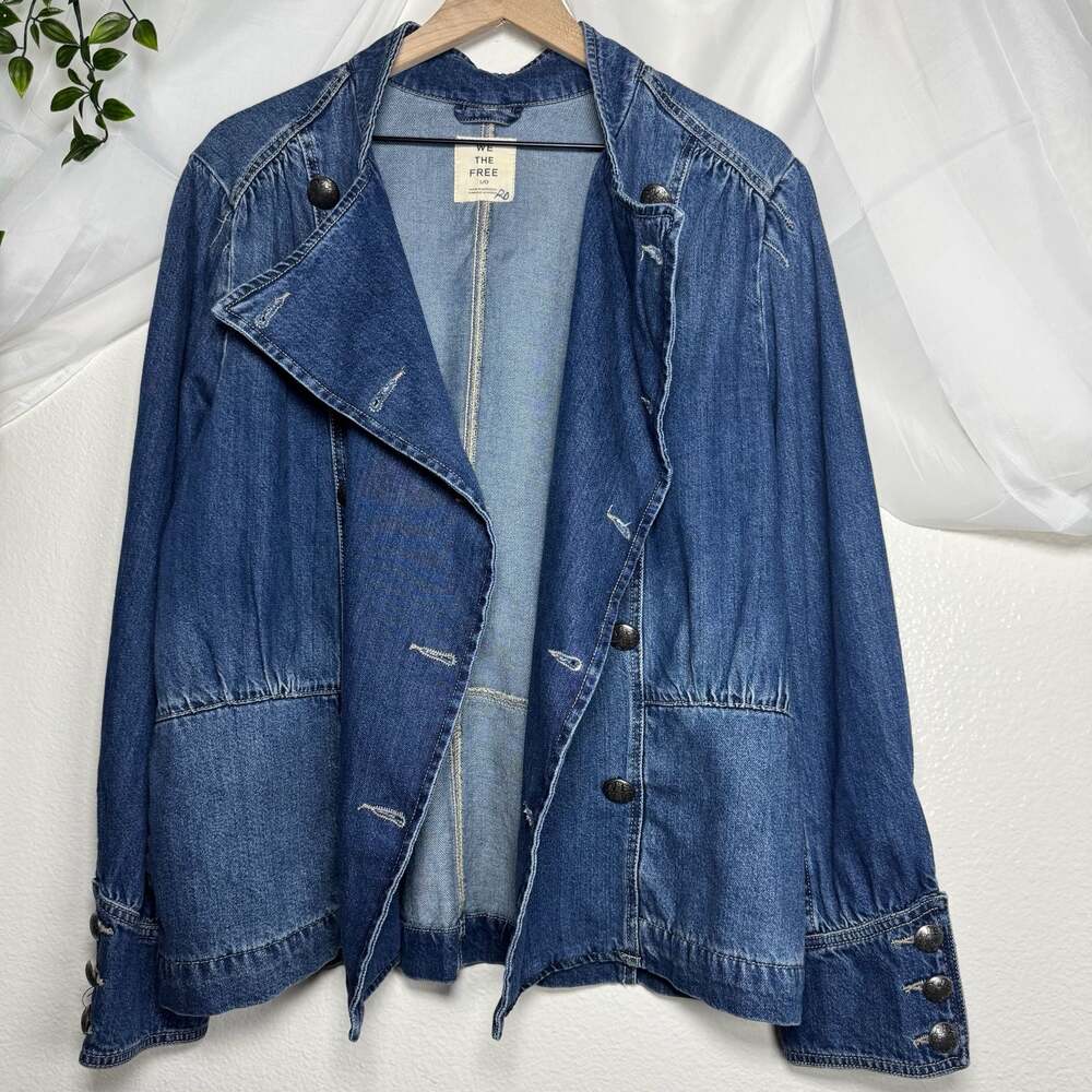 We The Free Free People Imogene Denim Officer Jacket